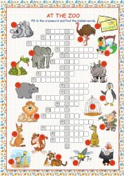 At the Zoo (Crossword Puzzle)