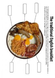 English Worksheet: Traditional English Breakfast