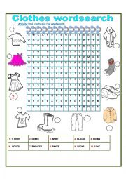 clothes - ESL worksheet by sumerce