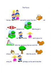 English Worksheet: A Pictured Story