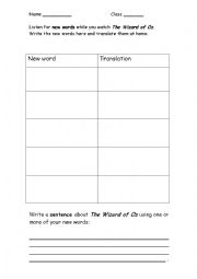 English Worksheet: Movie worksheet (universal usage)