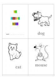 English Worksheet: Animal Book for children