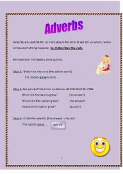 English Worksheet: Adverbs