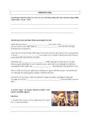 English Worksheet: Valentines Day work sheets