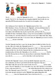 movie worksheet: Alvin and the Chipmunks 1