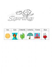 English Worksheet: Spring Vocab