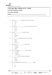 English Worksheet: Test