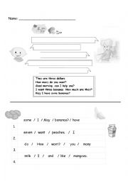 English Worksheet: Conversation Order