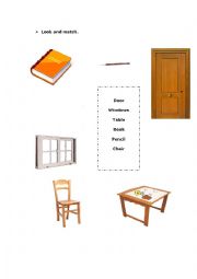 English Worksheet: classroom objects II