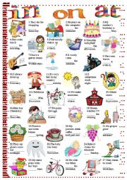 English Worksheet: in on at-prepositions of time