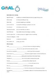 English Worksheet: Sports Idioms