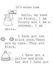 Frosty, the snowman