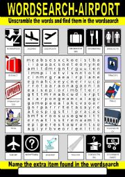 Airport Wordsearch