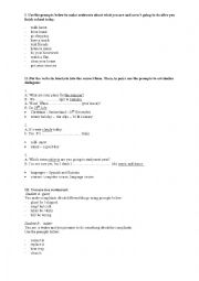 English Worksheet: expressing the future-  be going to , will 