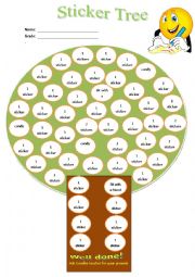 Sticker Tree Award system