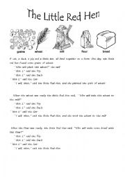 The Little Red Hen Short Story - Storytelling Children
