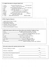 English Worksheet: Activities