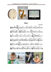 English Worksheet: Druida Music Sheet