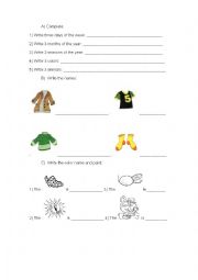 English Worksheet: Vocabulary