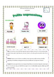 polite expressions worksheets
