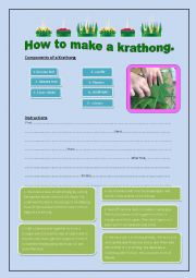 ็How to make a Krathong
