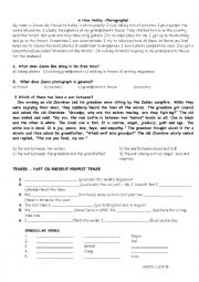 English Worksheet: Verb Tenses 