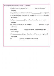 English Worksheet: If  second conditional 
