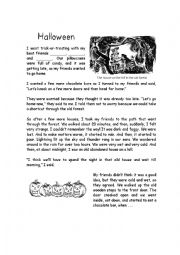 The house on the hill in the old forest - ESL worksheet by sandrahn7