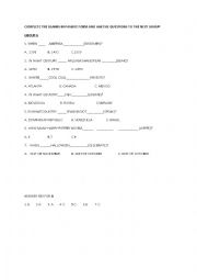 English Worksheet: general knowledge quiz in passive forms