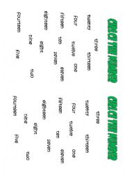 English Worksheet: Circle the number