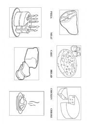 English Worksheet: Food - match