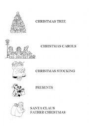 English Worksheet: christmas words