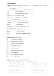 English Worksheet: Present tenses, jobs, occupations