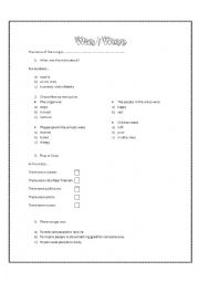 English Worksheet: Video Worksheet - I was here by Beyonc