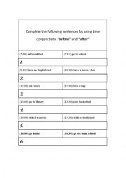  time conjunctions