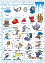 WINTER picture dictionary