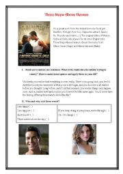 English Worksheet: Movie 