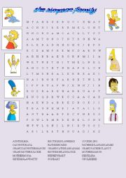  the simpson family wordsearch 