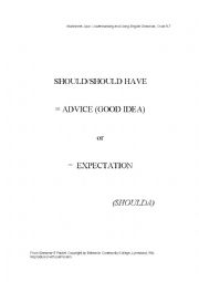 advice/expectation