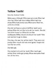 yellow teeth