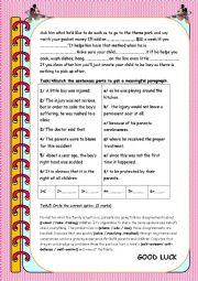 English Worksheet: the third part of the exam