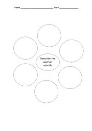 English Worksheet: adjective word bubble