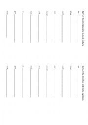 English Worksheet: Correct the Words