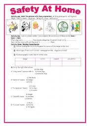 safety at home worksheets