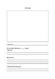 English Worksheet: My Home