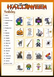* Halloween vocabulary *