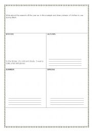 English Worksheet: SEASONS