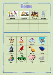 English Worksheet: Nouns