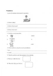 English Worksheet: Prepositions