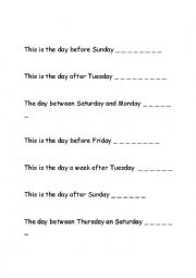 English Worksheet: study about the day basic